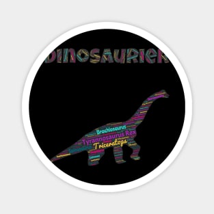 Lesen lernen mit einem Brachiosaurus Dinosaurierer Magnet